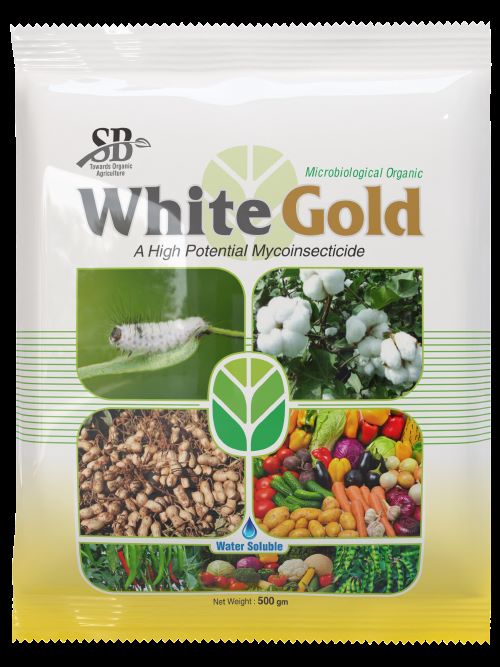 White Gold Pouch - Front